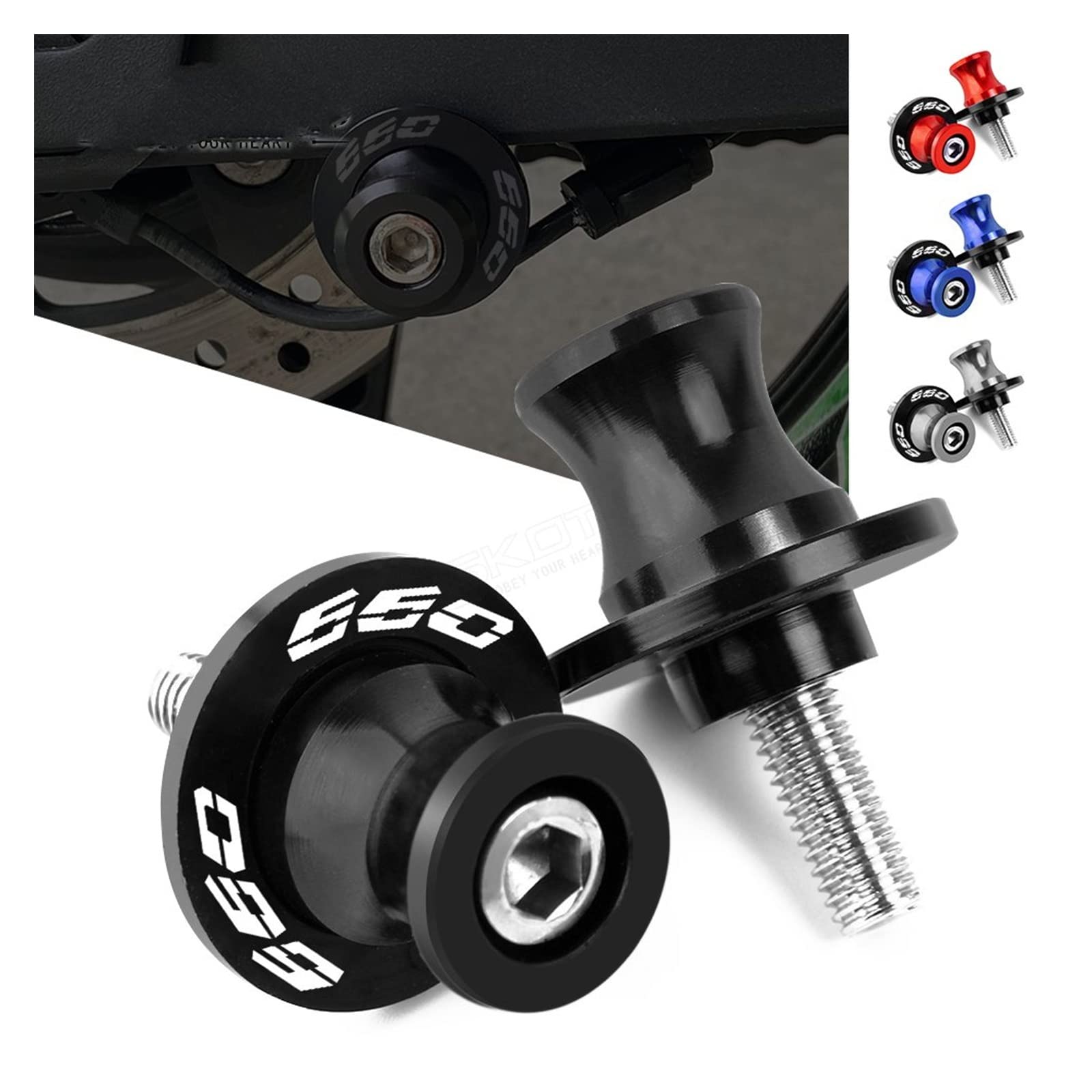 シム・シメール／スリープタイト Amazon.com: 8MM Motorcycle CNC Aluminum Swingarm Spools Slider
